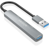 HUB Aisens A106-0859 1 Port USB 3.0 + 3 Ports USB 2.0 Gris