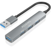 HUB Aisens A106-0859 1 Port USB 3.0 + 3 Ports USB 2.0 Gris