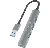 HUB Aisens A106-0859 1 Port USB 3.0 + 3 Ports USB 2.0 Gris