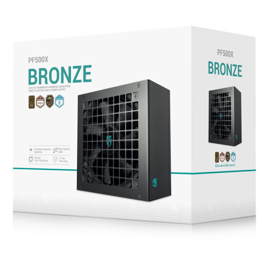 Alimentation DeepCool PF500X 500 Watts 80Plus Bronze Gamer Storm