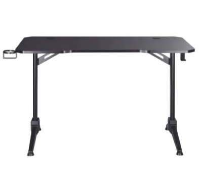 Bureau Gaming GAMIUM 120x60cm avec support casque et gobelet