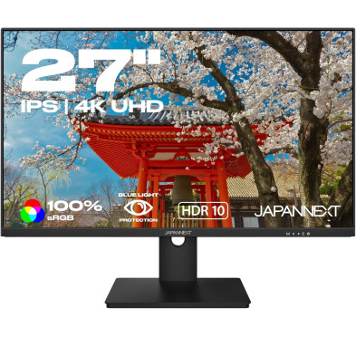 Ecran JAPANNEXT 27" JNIPS270UHD60F9 4K 3840x2160 IPS 100%sRGB