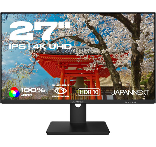 Ecran JAPANNEXT 27" JNIPS270UHD60F9 4K 3840x2160 IPS 100%sRGB