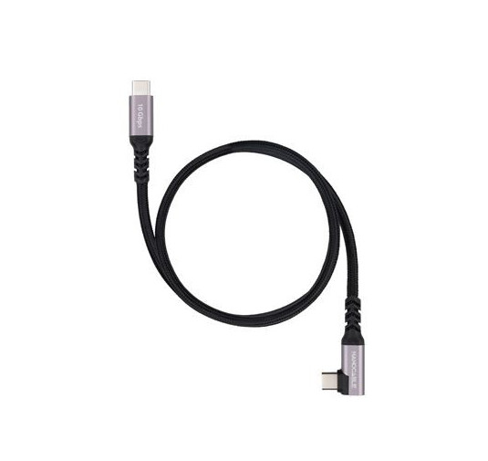Cable USB Type-C Coudé vers Type-C 3.2 PD 100W Nanocable 2M Noir