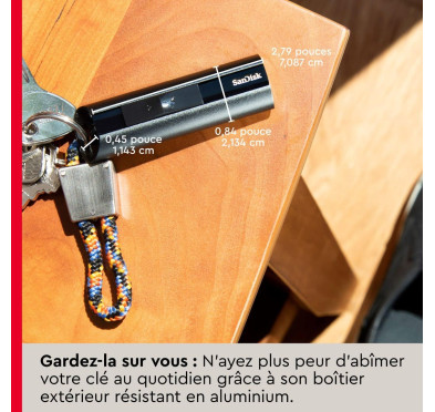 Clé USB 3.2 128Go Sandisk Extreme Pro Black