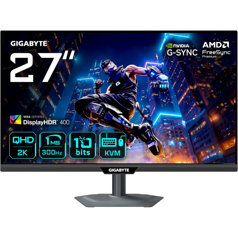 Ecran Gigabyte 27" M27Q3 Gaming 2560x1440 300Hz 1ms Ecran Gigabyte 27" M27Q3 Gaming 2560x1440 300Hz 1ms