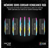 DDR5 Corsair Vengeance RGB Kit 32Go 2x16Go 6000Mhz CL38 EXPO XMP