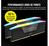 DDR5 Corsair Vengeance RGB Kit 32Go 2x16Go 6000Mhz CL38 EXPO XMP