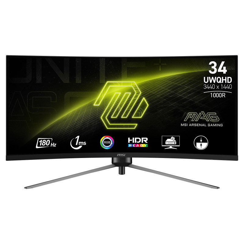 Ecran MSI 34" MAG 345CQR Gaming 3440x1440 180Hz 1ms CURVED Ecran MSI 34" MAG 345CQR Gaming 3440x1440 180Hz 1ms CURVED