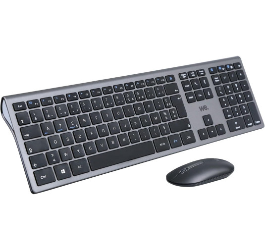 Clavier Souris WE sans fil & Bluetooth Noir