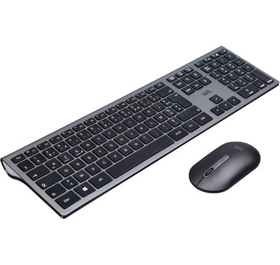 Clavier Souris WE sans fil & Bluetooth Noir