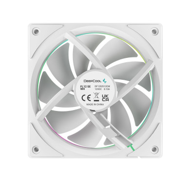 Kit 3x Ventilateurs DeepCool FL12 SE ARGB PWM 120mm Blanc