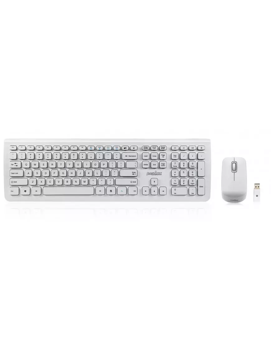 Pack Clavier Souris Perixx PERIDUO-703 Blanc Wireless Perixx - 7