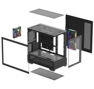 Boitier DeepCool CG380 3F ARGB Noir
