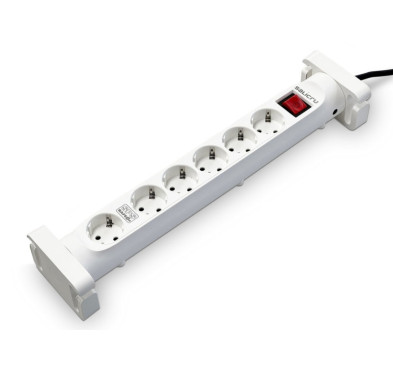 Bloc Multiprises 6 entrées avec interrupteur Salicru