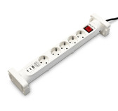 Bloc Multiprises 5 entrées avec interrupteur + USB 20W Salicru