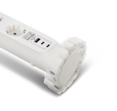 Bloc Multiprises 5 entrées avec interrupteur + USB 20W Salicru