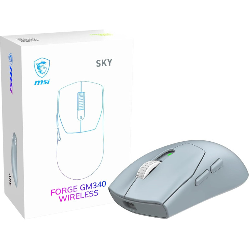 Souris MSI FORGE GM340 Wireless SKY Gaming RGB