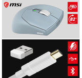 Souris MSI FORGE GM340 Wireless SKY Gaming RGB