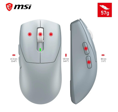 Souris MSI FORGE GM340 Wireless SKY Gaming RGB