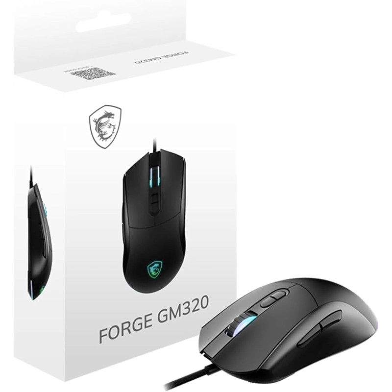 Souris MSI FORGE GM320 Noir Gaming RGB