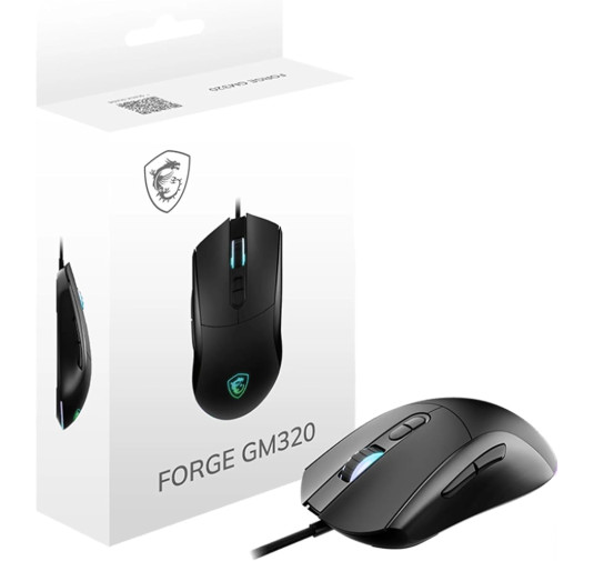 Souris MSI FORGE GM320 Noir Gaming RGB