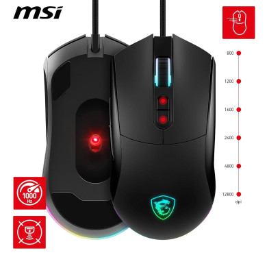 Souris MSI FORGE GM320 Noir Gaming RGB