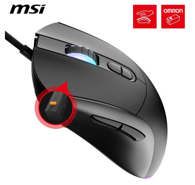 Souris MSI FORGE GM320 Noir Gaming RGB