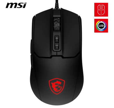 Souris MSI FORGE GM100 Noir Gaming RGB