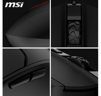 Souris MSI FORGE GM100 Noir Gaming RGB