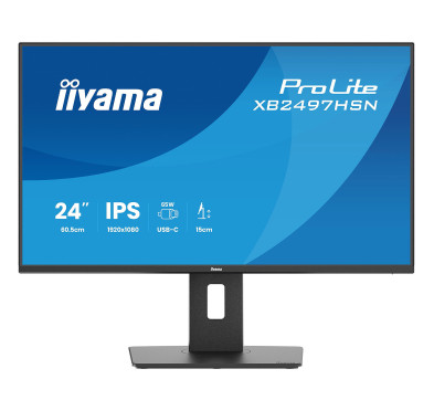 Ecran iiyama 24" XB2497HSN-B1 1920x1080 100Hz 1ms Dock USB-C 65Watts