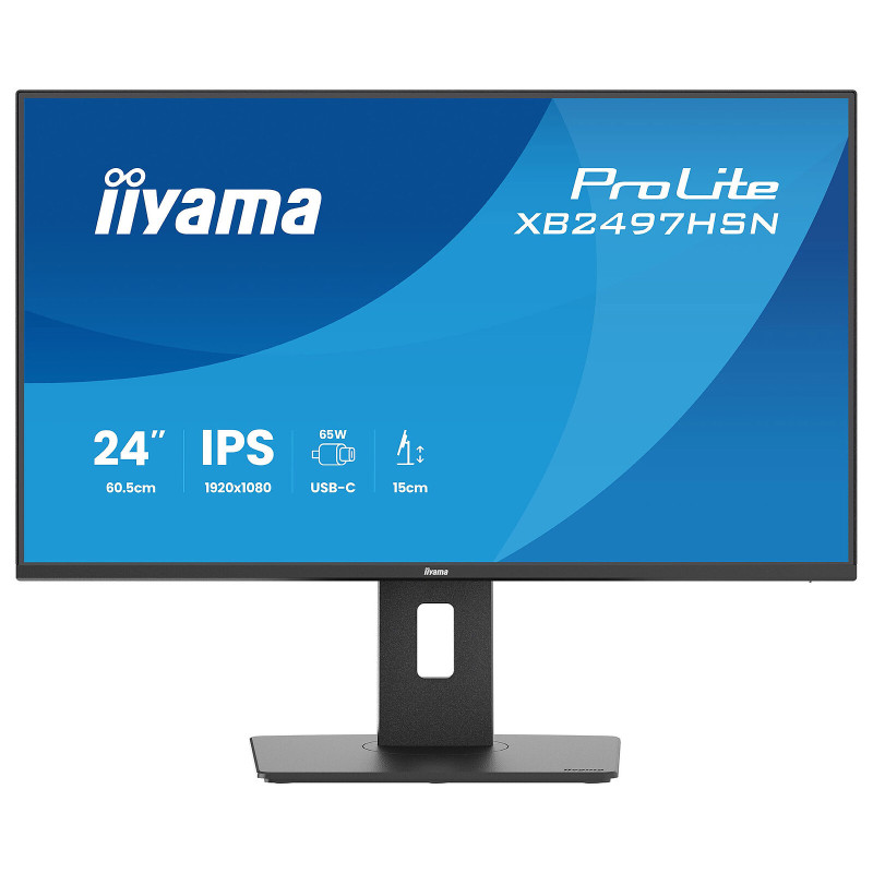 Ecran iiyama 24" XB2497HSN-B1 1920x1080 100Hz 1ms Dock USB-C 65Watts