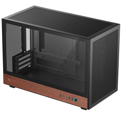 Boitier DeepCool CH260 WOOD Bois mATX Noir