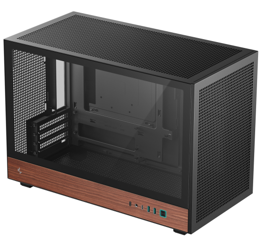 Boitier DeepCool CH260 WOOD Bois mATX Noir
