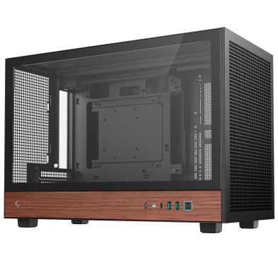 Boitier DeepCool CH260 WOOD Bois mATX Noir
