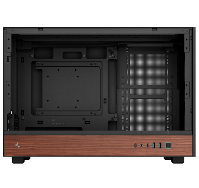 Boitier DeepCool CH260 WOOD Bois mATX Noir