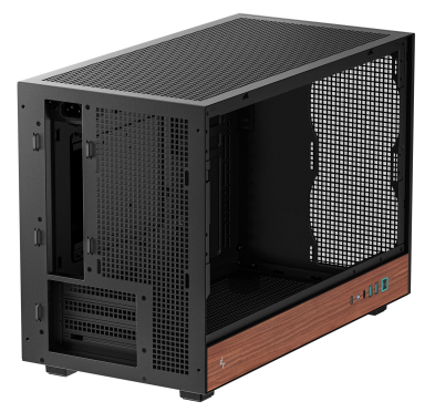 Boitier DeepCool CH260 WOOD Bois mATX Noir