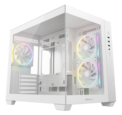 Boitier DeepCool CG330 3F WH ARGB Blanc