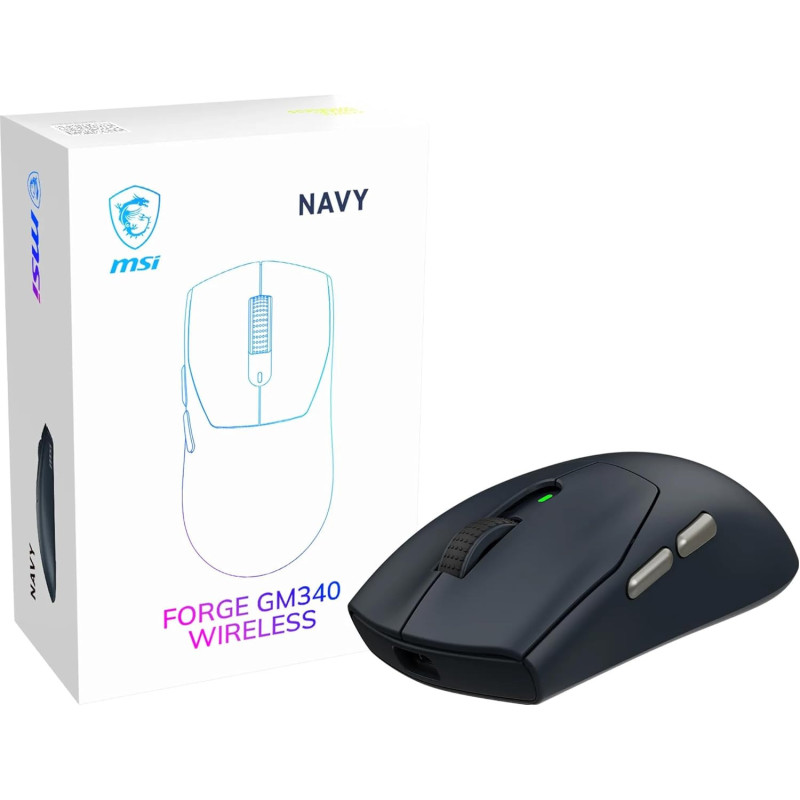 Souris MSI FORGE GM340 Wireless NAVY Gaming RGB