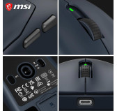 Souris MSI FORGE GM340 Wireless NAVY Gaming RGB
