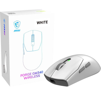Souris MSI FORGE GM340 Wireless WHITE Gaming RGB