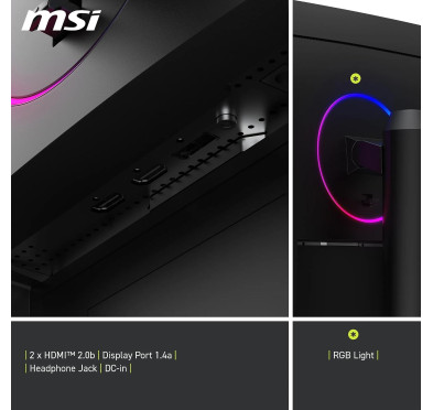 Ecran MSI 32" MAG 342CQRF E20 Gaming 3440x1440 200Hz 0.5ms CURVED
