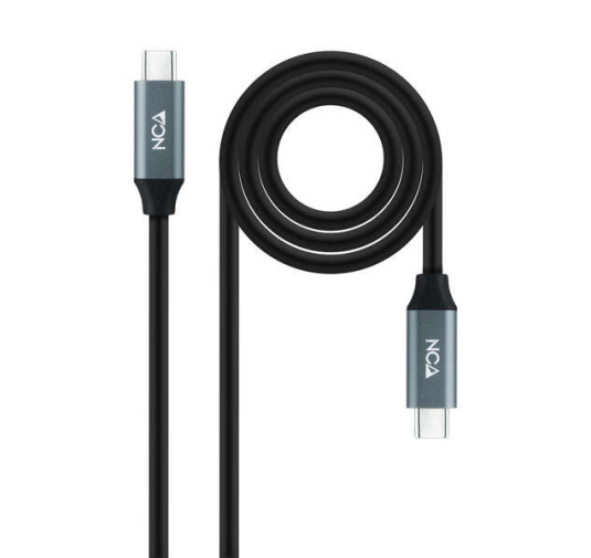Cable USB Type-C vers Type-C 3.2 PD 100W Nanocable 0.5M Noir