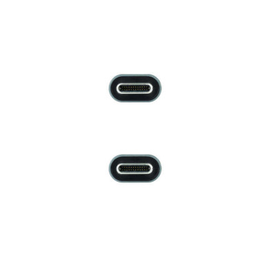 Cable USB Type-C vers Type-C 3.2 PD 100W Nanocable 0.5M Noir