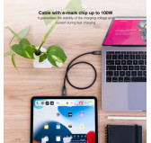 Cable USB Type-C vers Type-C 3.2 PD 100W Nanocable 1M Noir