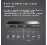 Switch RJ45 TP-Link TL-SG1048 10/100/1000 Mbps 48 Ports Rackable