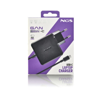 Chargeur NGS USB-C GaN PD3.0 65Watts 1.5M