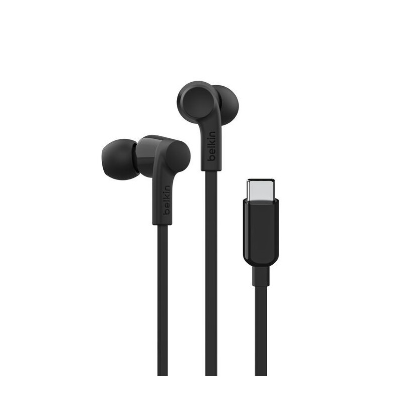 Ecouteurs Belkin Rockstar USB-C Intra-auriculaire Noir avec Micro