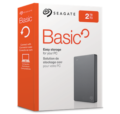 Disque Dur Externe 2.5 2To Seagate Basic USB 3.2