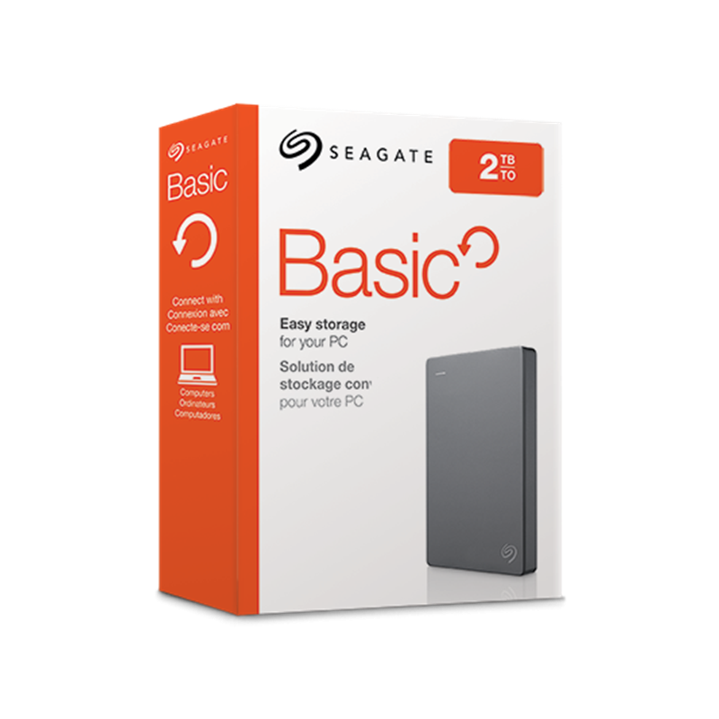 Disque Dur Externe 2.5 2To Seagate Basic USB 3.2